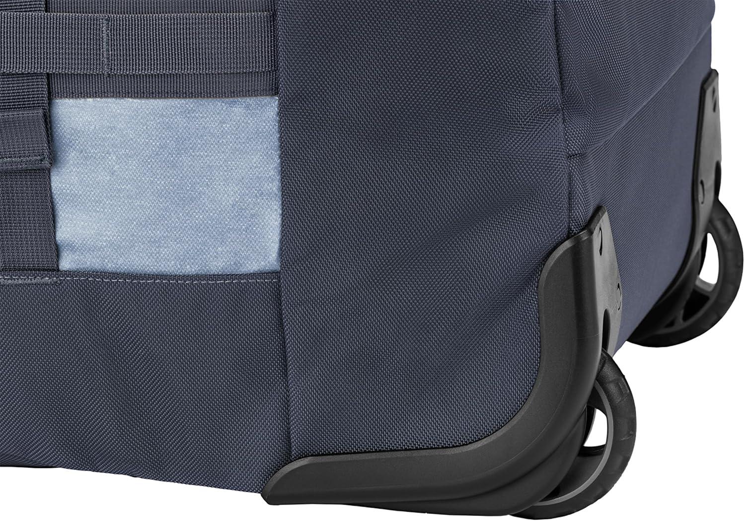 imageEagle Creek Cargo Hauler Wheeled Duffel Durable Duffel Bag for Travel Easy Access Compartment Deployable Backpack Straps Lockable Zipper Opening Iron Orange 130LGlacier Blue