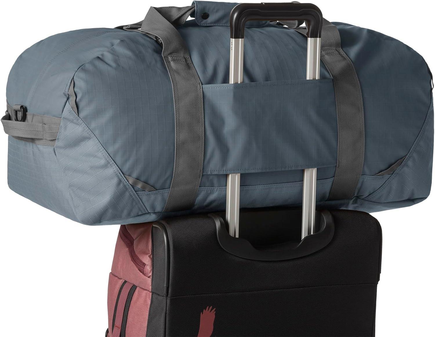 imageEagle Creek No Matter What Duffel Bag Eco Friendly Duffel for Sustainable Travel Adjustable Shoulder Strap Multiple Carry Options Easy to Store Safari Brown 60LSmoke