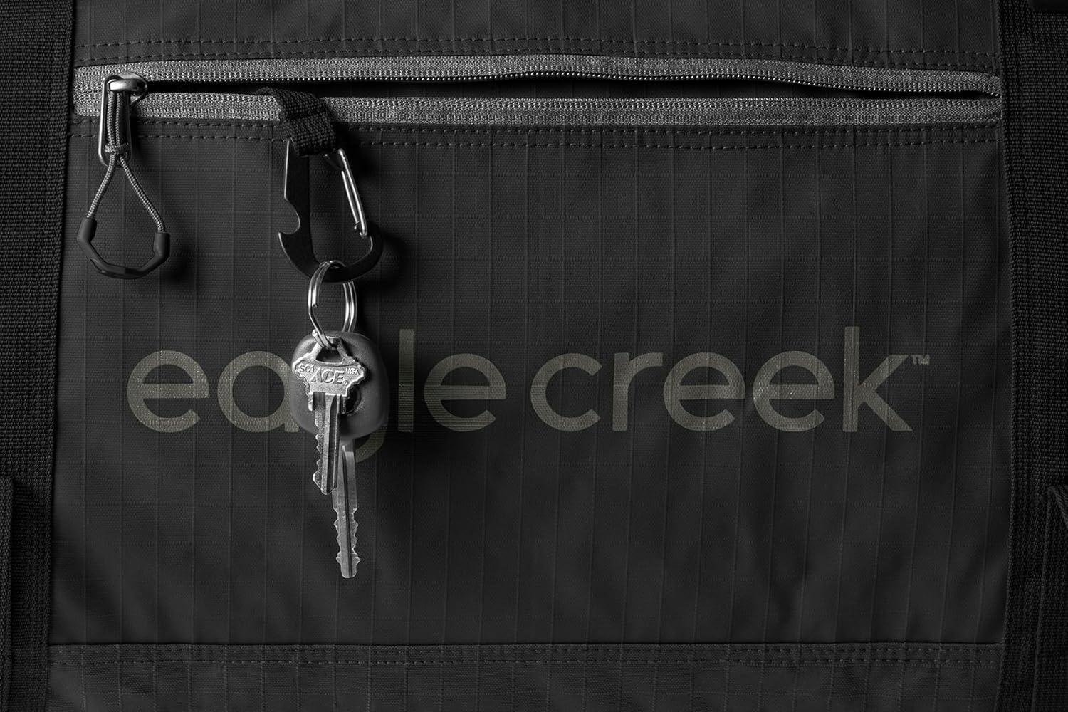 imageEagle Creek No Matter What Rolling Duffel Durable Rolling Bag for Travel Adjustable Shoulder Strap Heavy Duty Wheels Lockable Zippers Multiple Carry Options 130L Safari BrownBlack