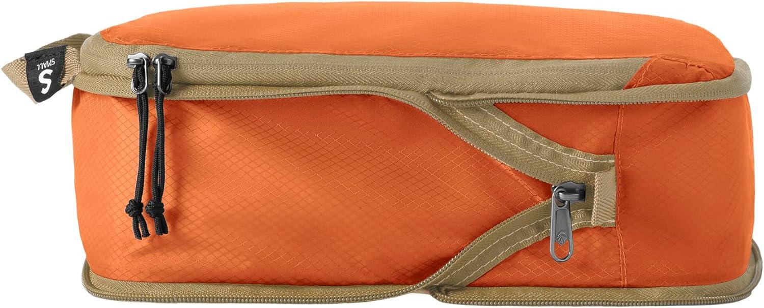 imageEagle Creek PackIt Isolate CarryOn Set Compact Compression Cube Set for Optimizing Luggage Space Convenient Top Handle Internal Storage Divider WaterResistant Washable Mandarin