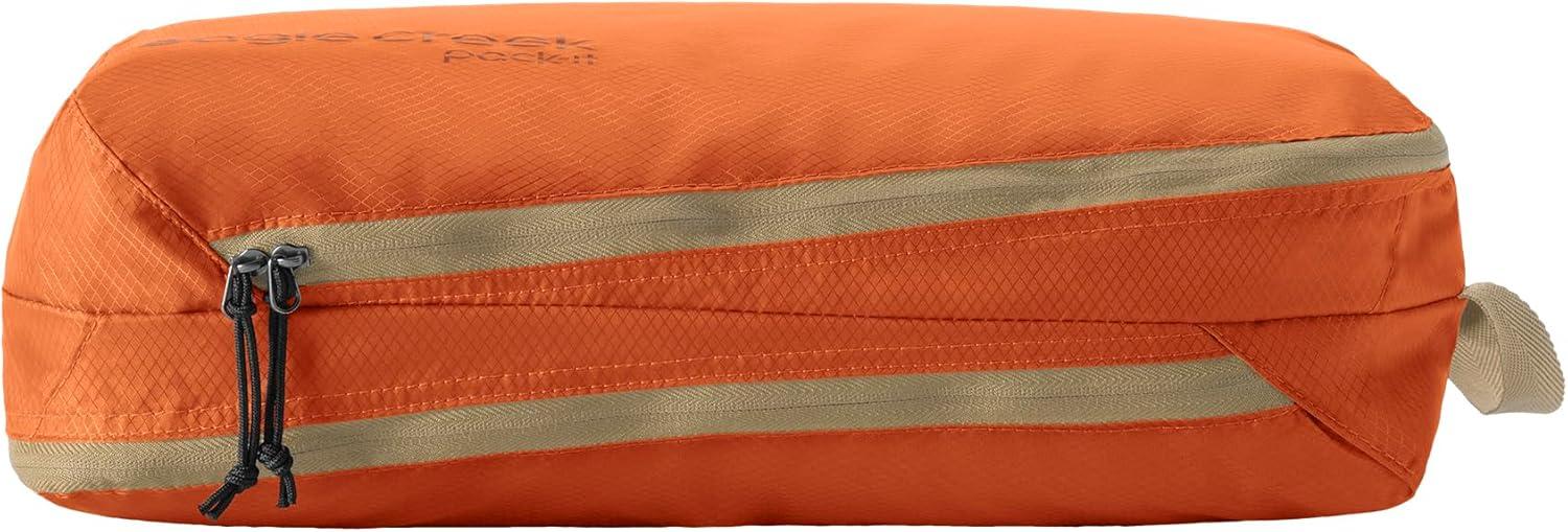 imageEagle Creek PackIt Isolate CarryOn Set Compact Compression Cube Set for Optimizing Luggage Space Convenient Top Handle Internal Storage Divider WaterResistant Washable Mandarin