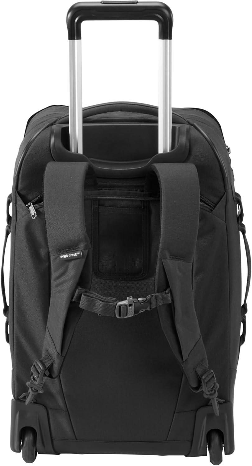 imageeagle creek Expanse 2Wheel 2125quot Convertible International CarryOn Luggage Backpack Straps Durable WaterResistant Lightweight TravelReady Suitcase Midnight BlackMidnight Black