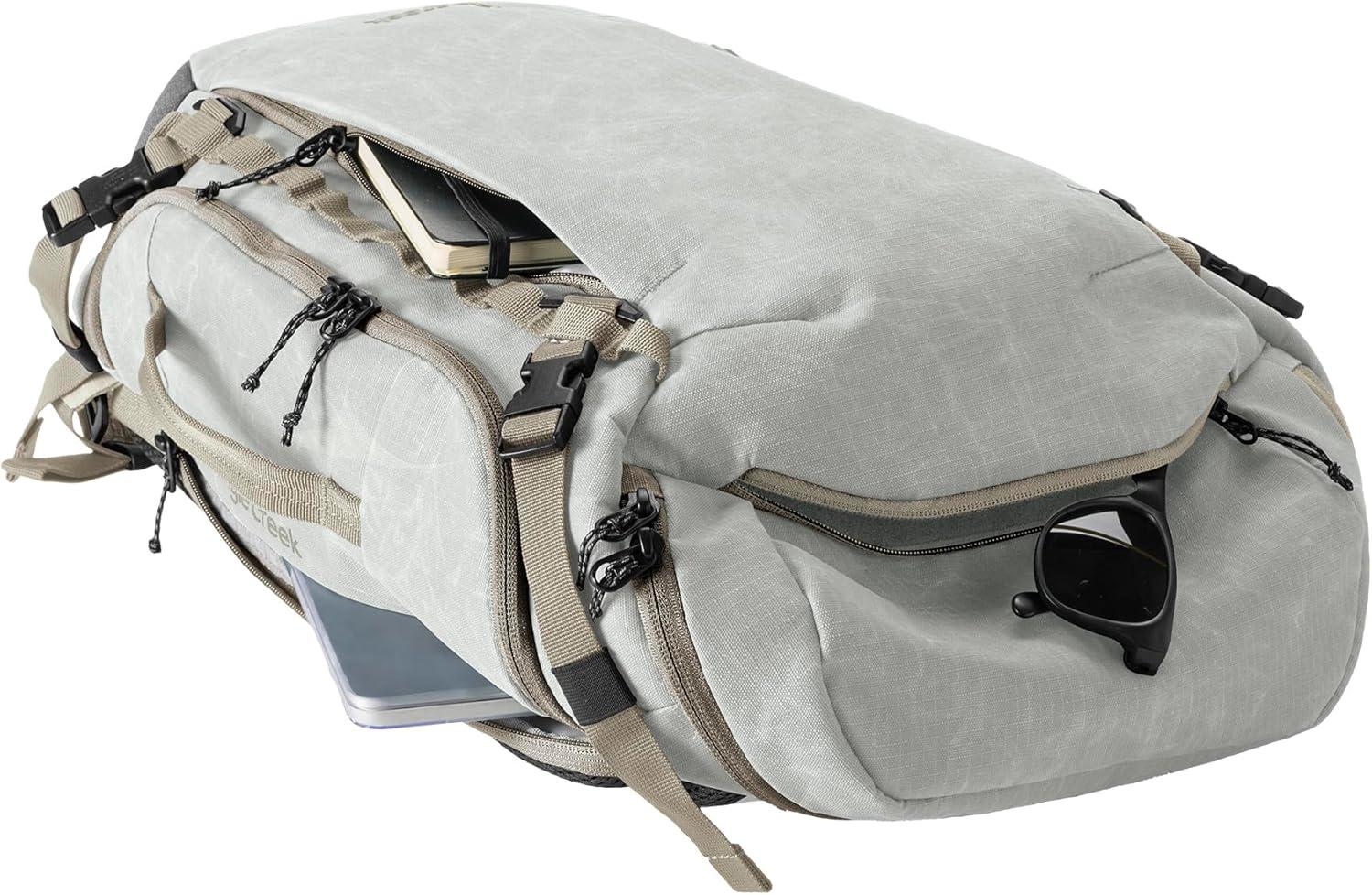 imageeagle creek Explore Backpack Adventure Travel Backpack for Hiking Comfortable Shoulder Straps Easy Access Compartments Reinforced Grab Handles Removable Hip Belt Storm Grey 26LStorm Grey