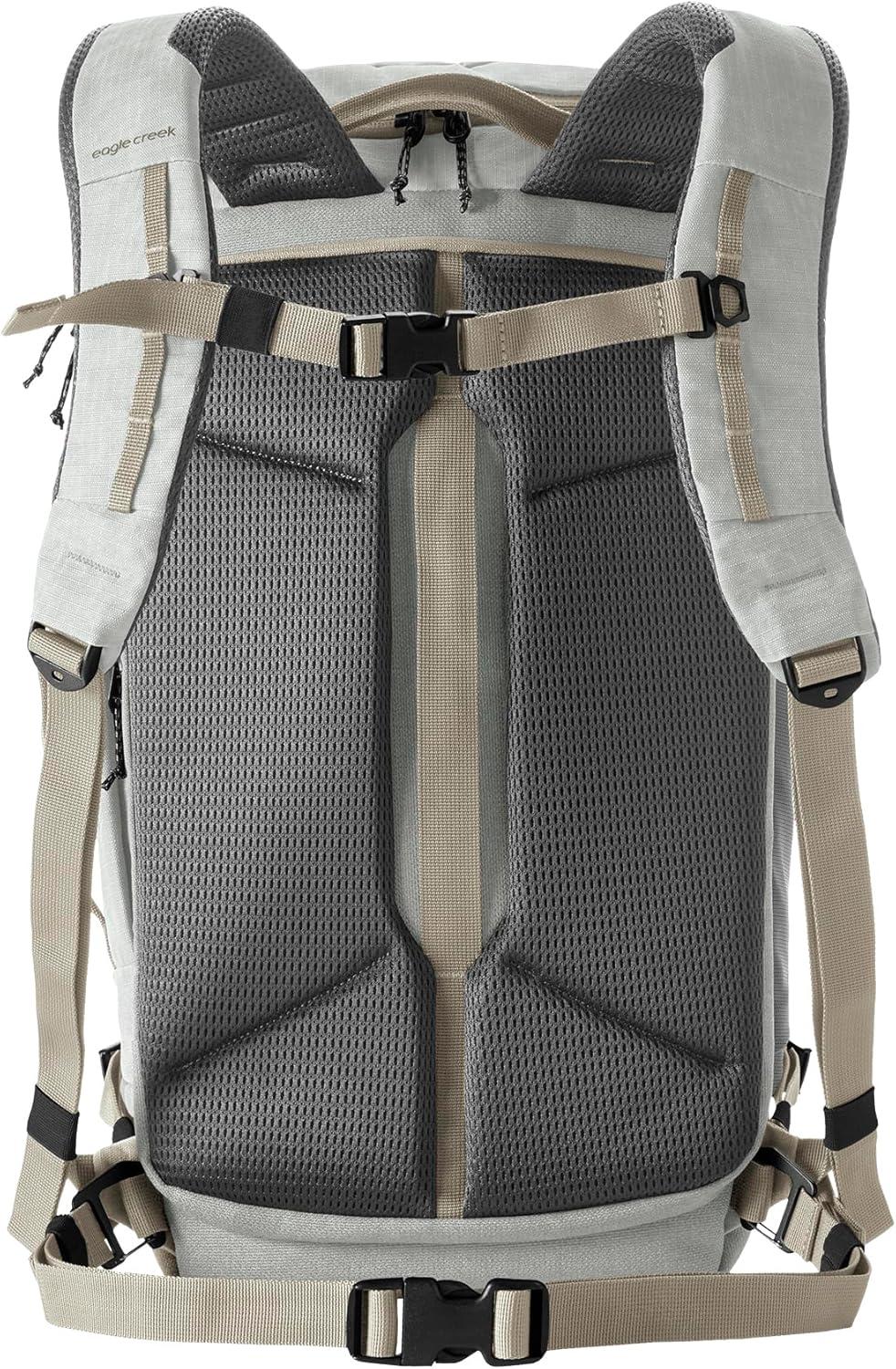 imageeagle creek Explore Backpack Adventure Travel Backpack for Hiking Comfortable Shoulder Straps Easy Access Compartments Reinforced Grab Handles Removable Hip Belt Storm Grey 26LStorm Grey