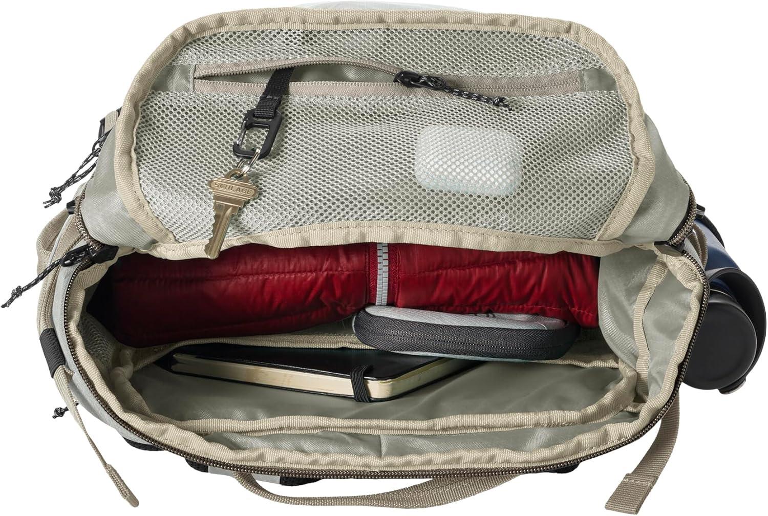 imageeagle creek Explore Backpack Adventure Travel Backpack for Hiking Comfortable Shoulder Straps Easy Access Compartments Reinforced Grab Handles Removable Hip Belt Storm Grey 26LStorm Grey