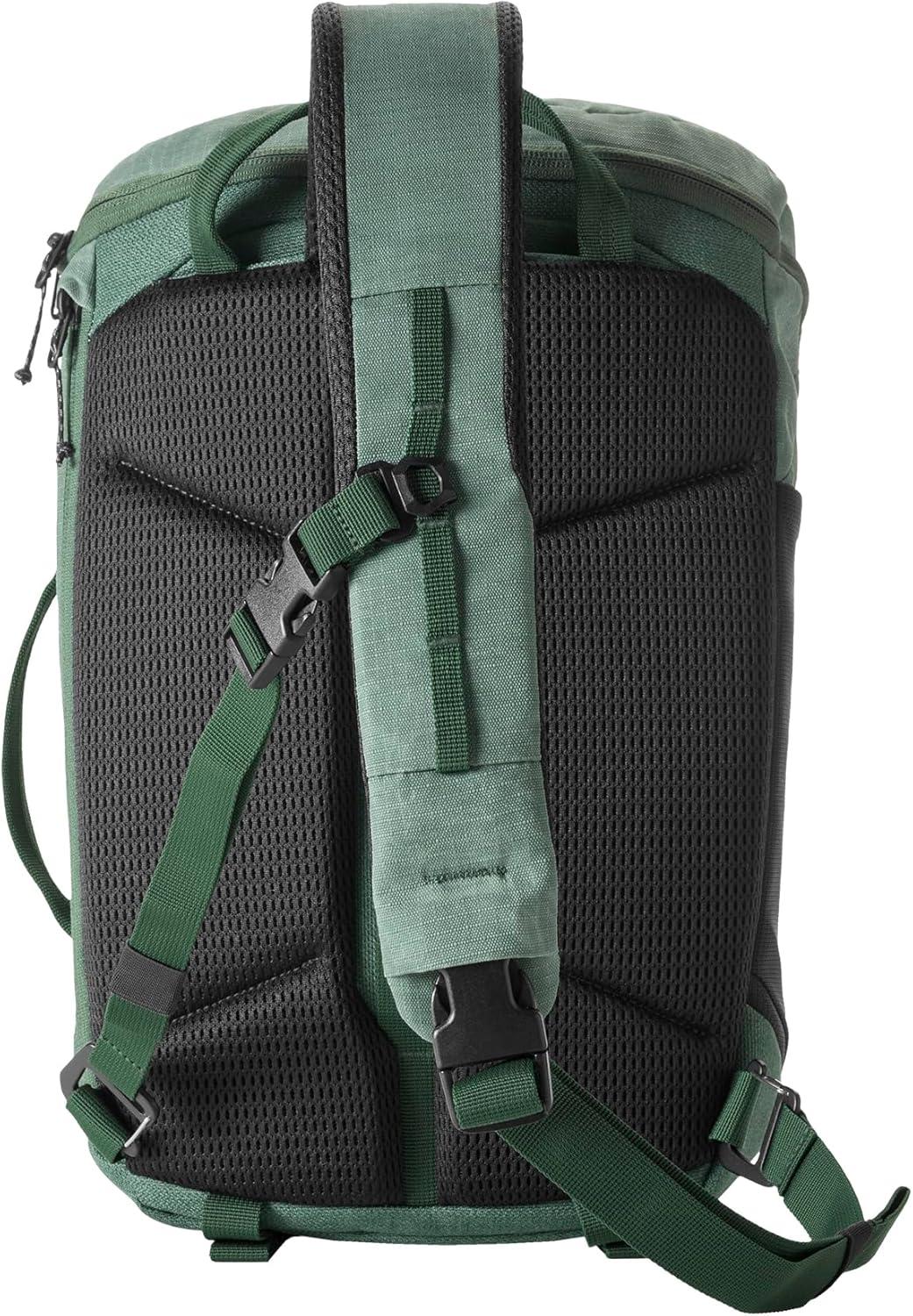 imageeagle creek Explore Sling Pack Compact Crossbody Sling Bag With Cushioned Back Panel Reinforced Side Grab Handle ampamp Stretchy Mesh Side Pockets Travel Accessories BlackGrass Green