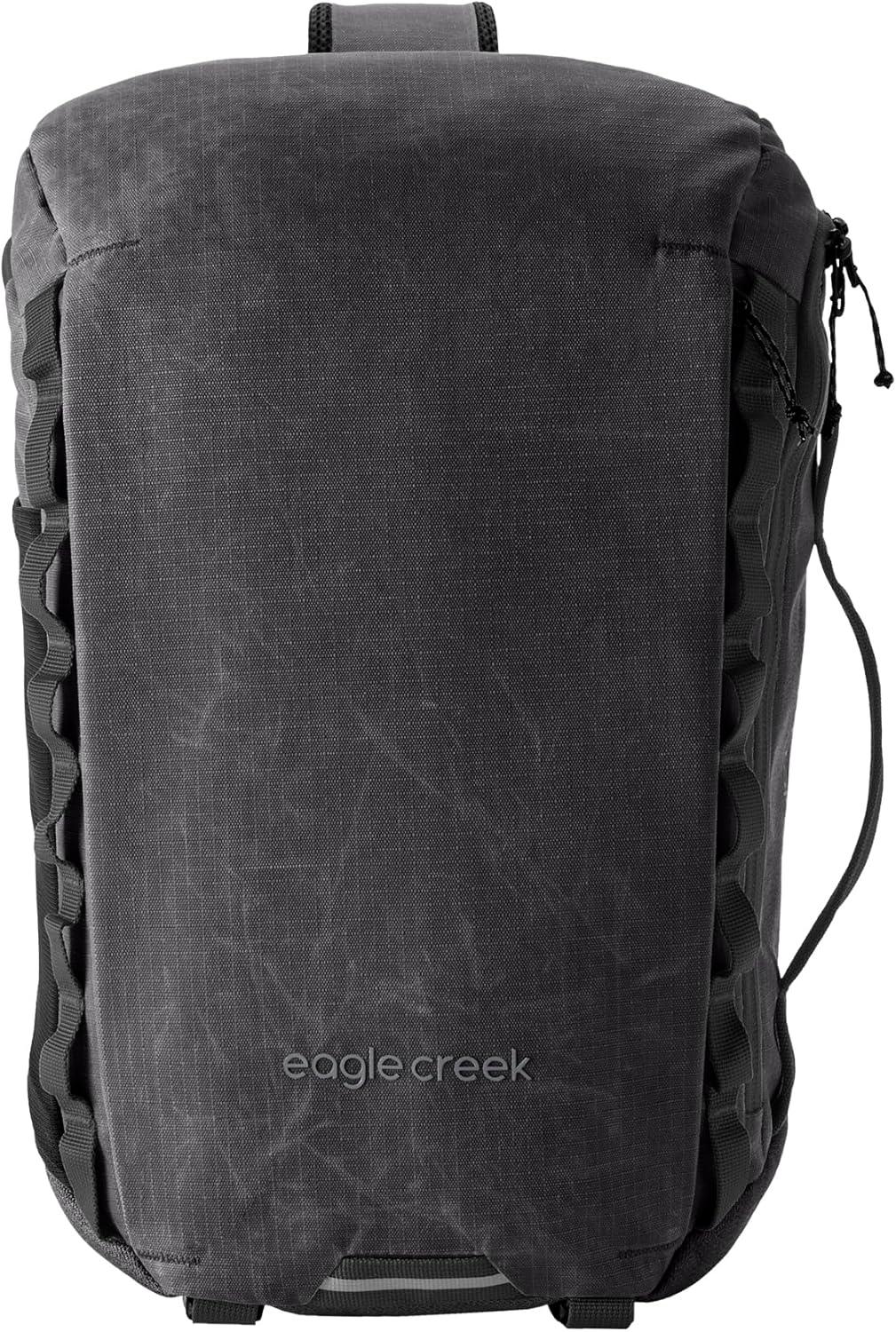 imageeagle creek Explore Sling Pack Compact Crossbody Sling Bag With Cushioned Back Panel Reinforced Side Grab Handle ampamp Stretchy Mesh Side Pockets Travel Accessories BlackBlack