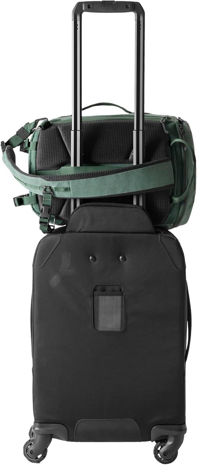 imageeagle creek Explore Sling Pack Compact Crossbody Sling Bag With Cushioned Back Panel Reinforced Side Grab Handle ampamp Stretchy Mesh Side Pockets Travel Accessories BlackGrass Green