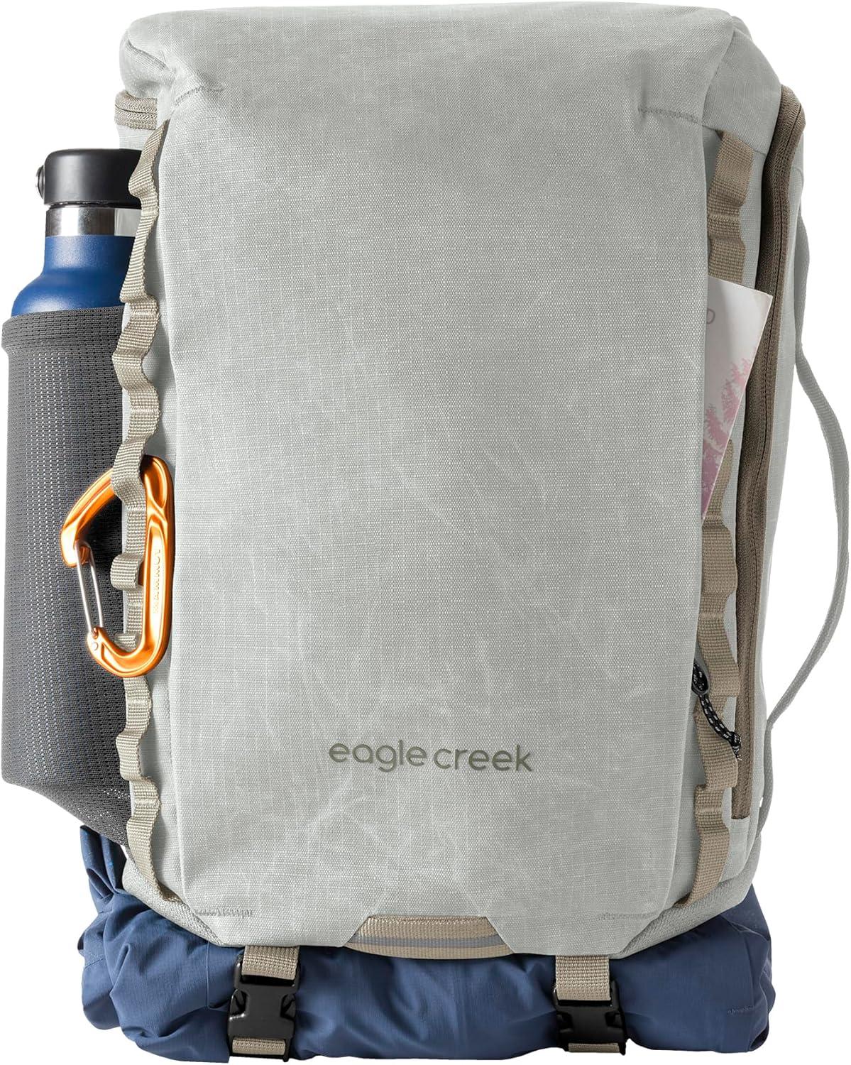 imageeagle creek Explore Sling Pack Compact Crossbody Sling Bag With Cushioned Back Panel Reinforced Side Grab Handle ampamp Stretchy Mesh Side Pockets Travel Accessories BlackStorm Grey