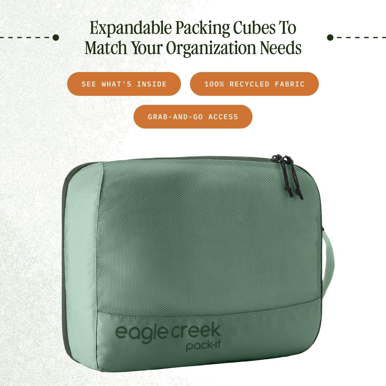 imageeagle creek PackIt Reveal Expansion Cube M MandarinWillow Green