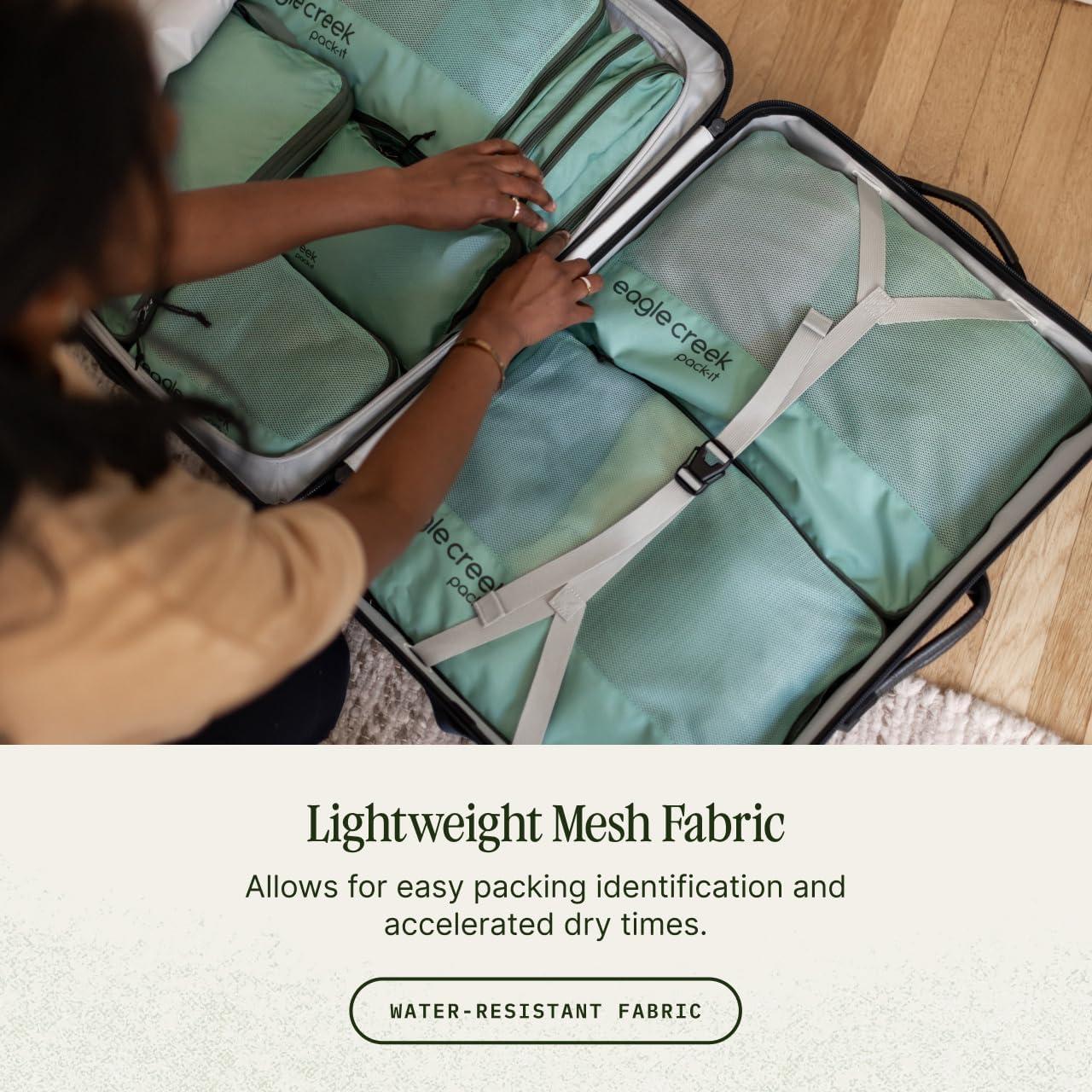 imageeagle creek PackIt Reveal Expansion Cube M MandarinWillow Green