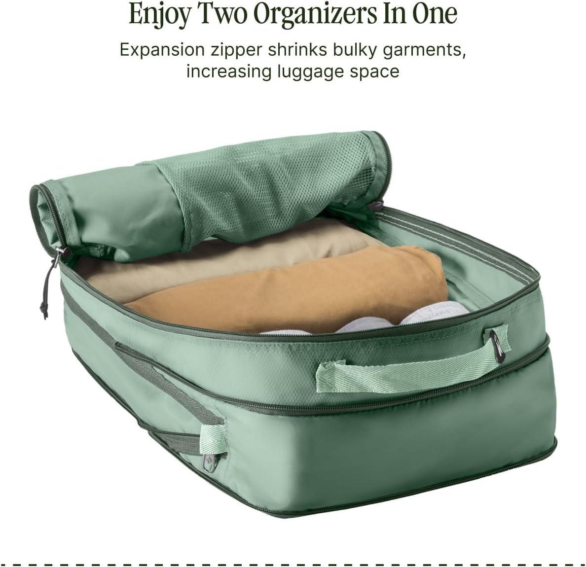 imageeagle creek PackIt Reveal Expansion Cube M MandarinWillow Green