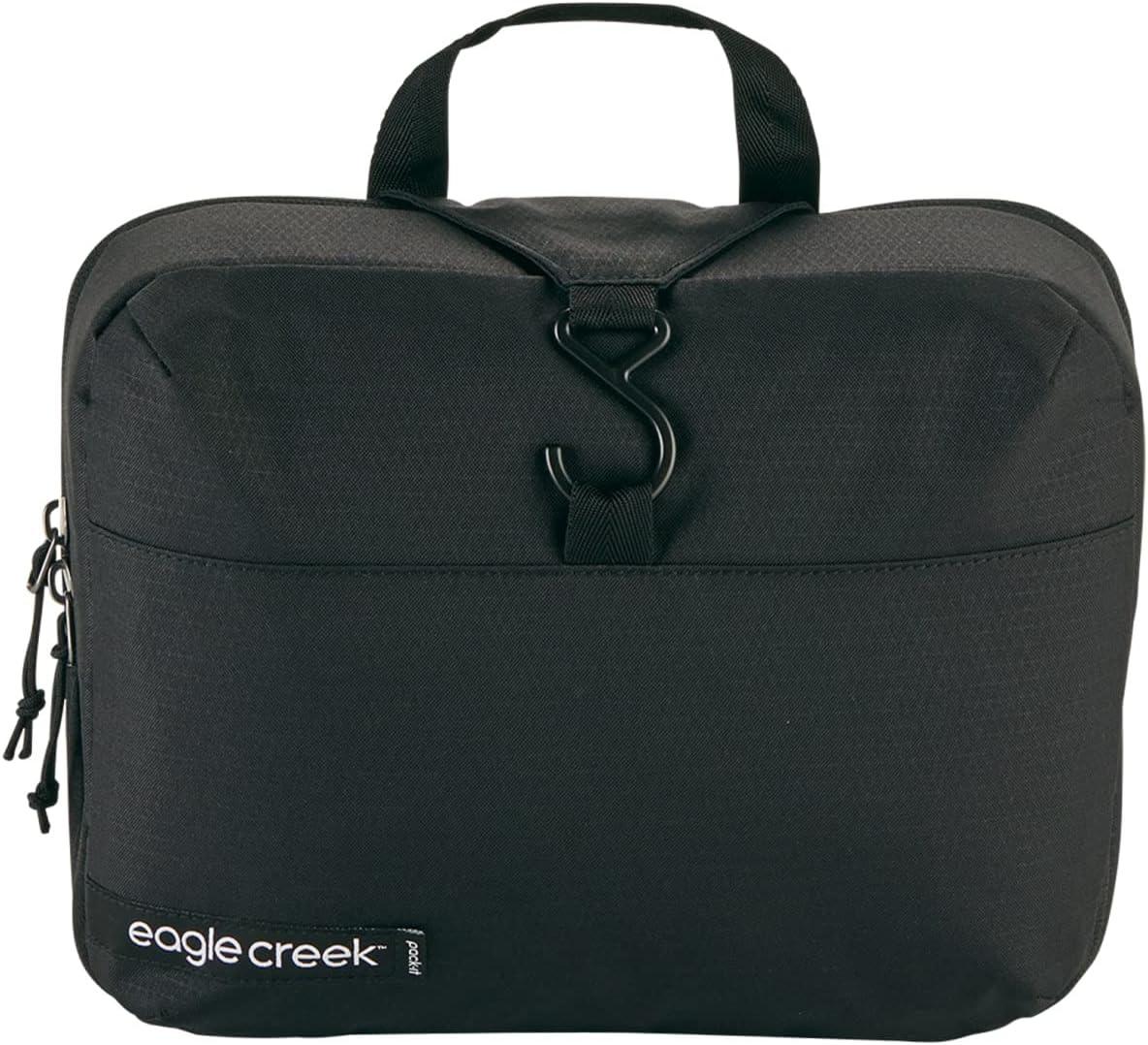 imageeagle creek PackIt Reveal Hanging Toiletry Kit Lies Flat or Hangs with Hanging Hook and Tons of Pockets WaterResistant Az BlueGrey One SizeAz BlueGrey