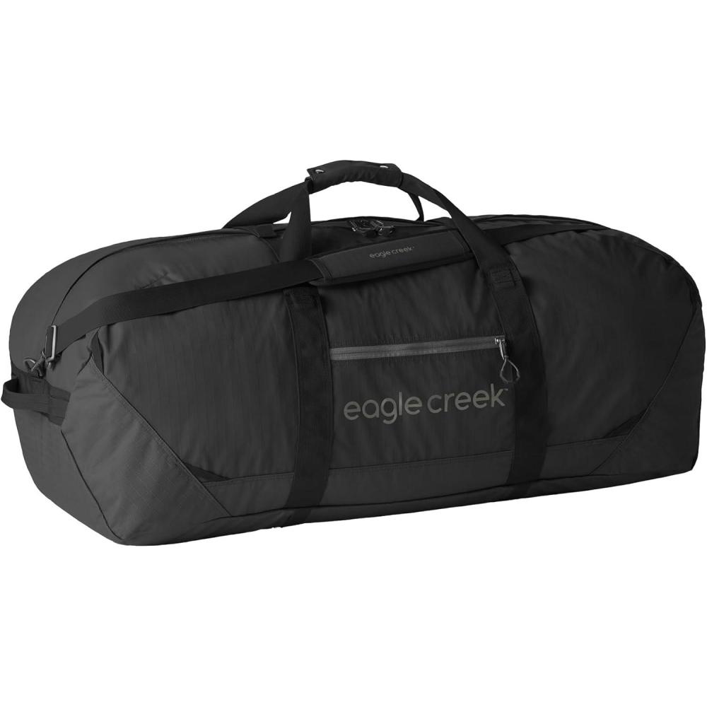 imageEagle Creek No Matter What Duffel Bag Eco Friendly Duffel for Sustainable Travel Adjustable Shoulder Strap Multiple Carry Options Easy to Store Black 110L