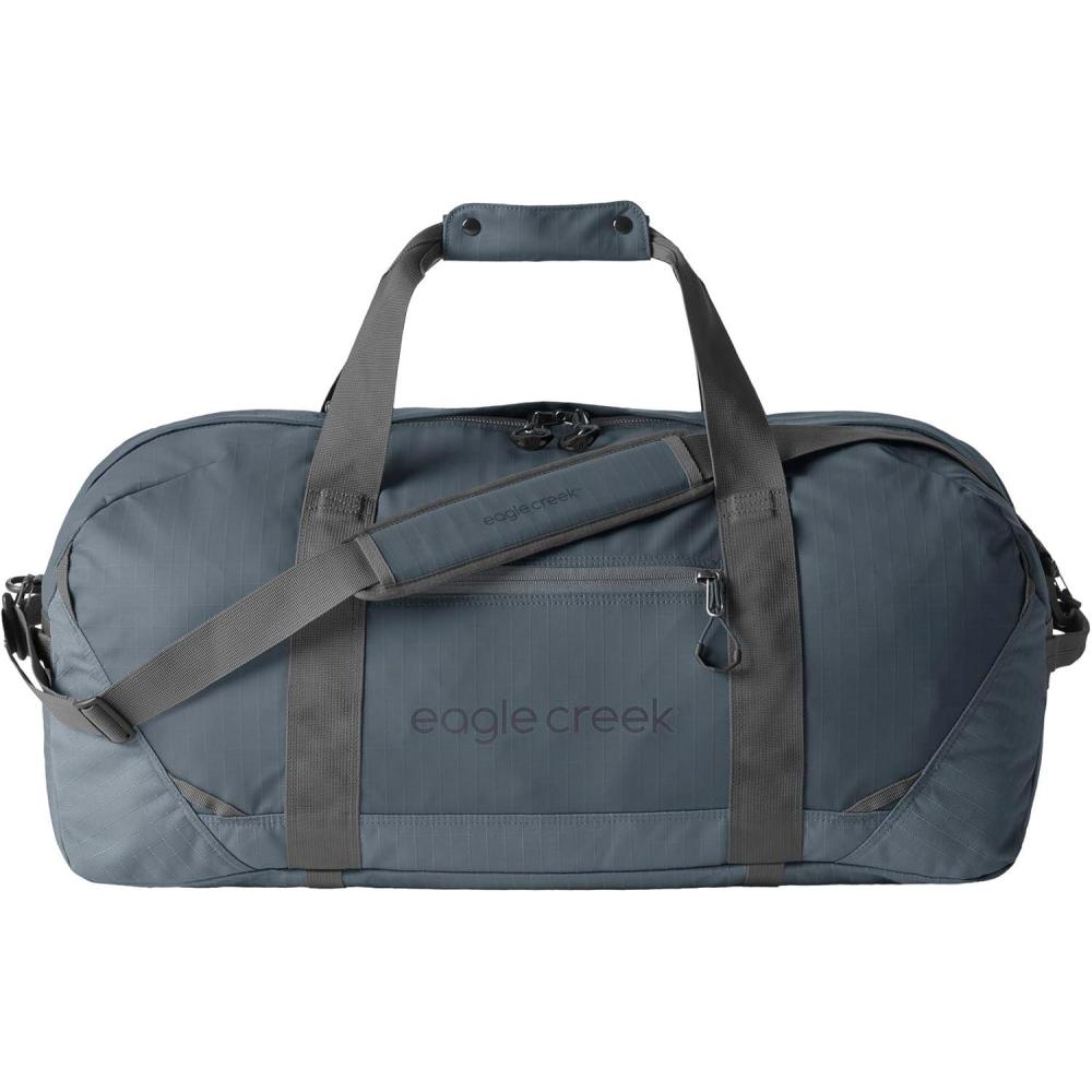 imageEagle Creek No Matter What Duffel Bag  Eco Friendly Duffel for Sustainable Travel  Adjustable Shoulder Strap  Multiple Carry Options  Easy to Store  Safari Brown  60LSmoke