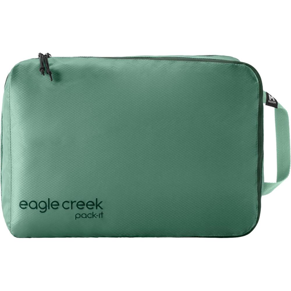 imageEagle Creek PackIt Isolate CleanDirty Packing Cube Dual Compartment Packing Cubes for Optimizing Luggage Space Lightweight Recycled Fabric Washable Medium Blue DawnGreen