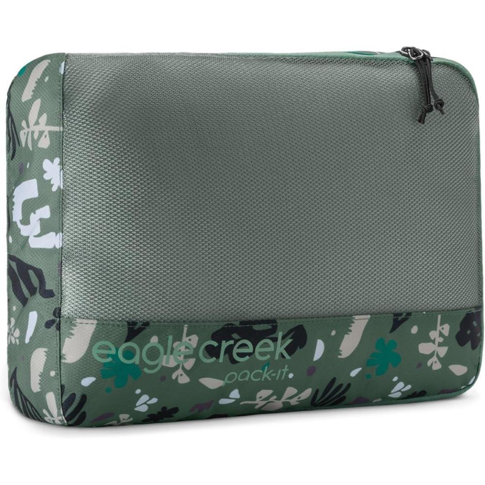 imageEagle Creek PackIt Isolate Cube M Medium Packing Cubes for Travel Made with Durable WaterResistant Nylon SelfRepairing Zipper ampamp QuickGrab Handle Roots and Shoots Duck Green Reveal New