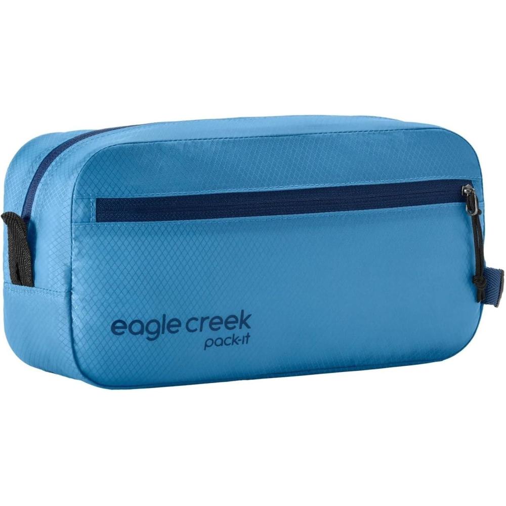 imageEagle Creek PackIt Isolate Quick Trip Compact Travel Toiletry Bag for Optimizing Luggage Space Lightweight WaterResistant EasyGrab Zipper Sustainable Materials Small Blue DawnBlue Dawn Isolate New