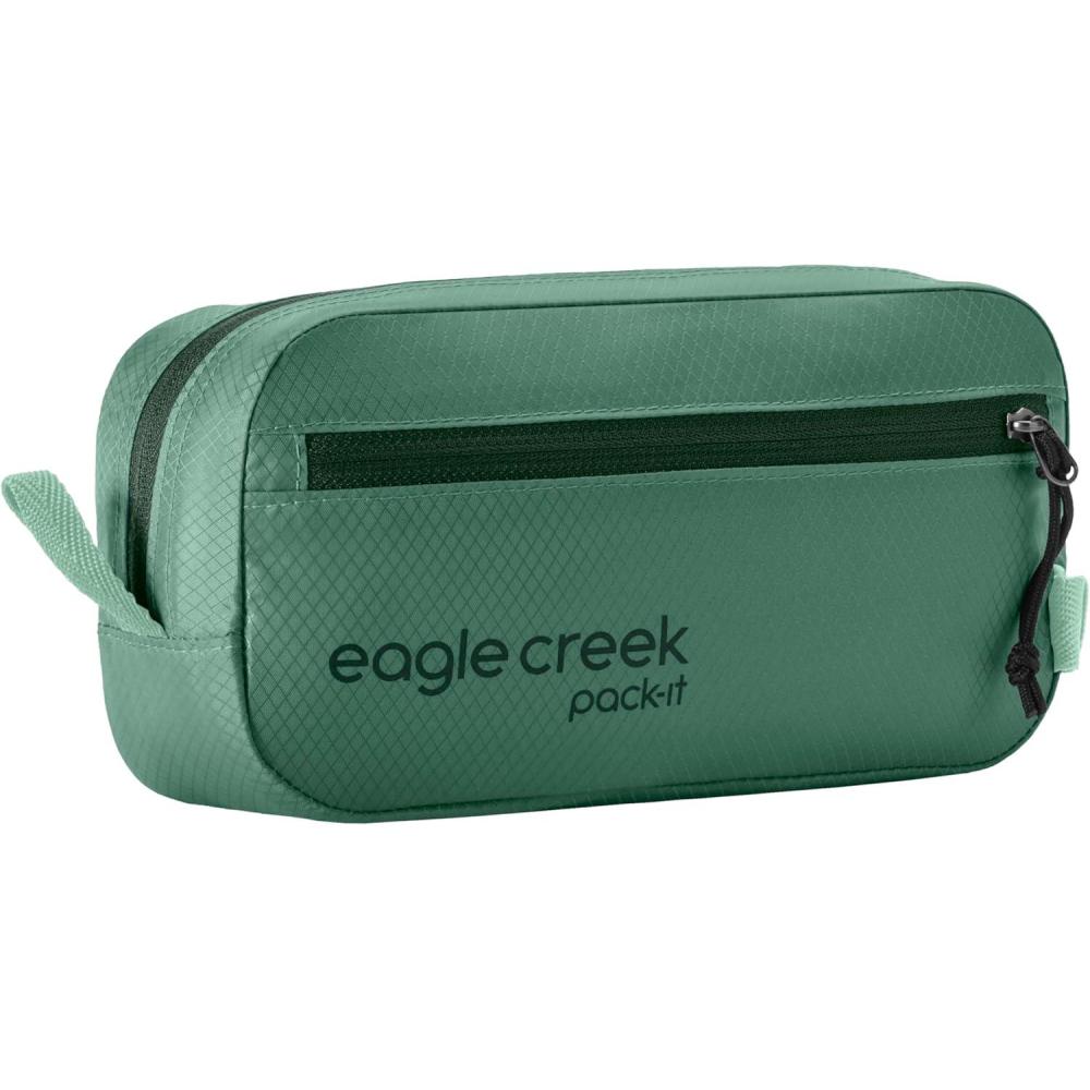 imageEagle Creek PackIt Isolate Quick Trip Compact Travel Toiletry Bag for Optimizing Luggage Space Lightweight WaterResistant EasyGrab Zipper Sustainable Materials XSmall BlackWillow Green