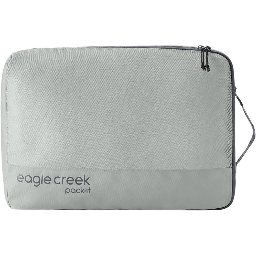 imageEagle Creek PackIt Reveal Cube  Lightweight Packing Cubes for Optimizing Luggage Space  Easy to Carry  Mesh Fabric  WaterResistant  Easy Grab Zipper  Large  Storm GreyStorm Grey