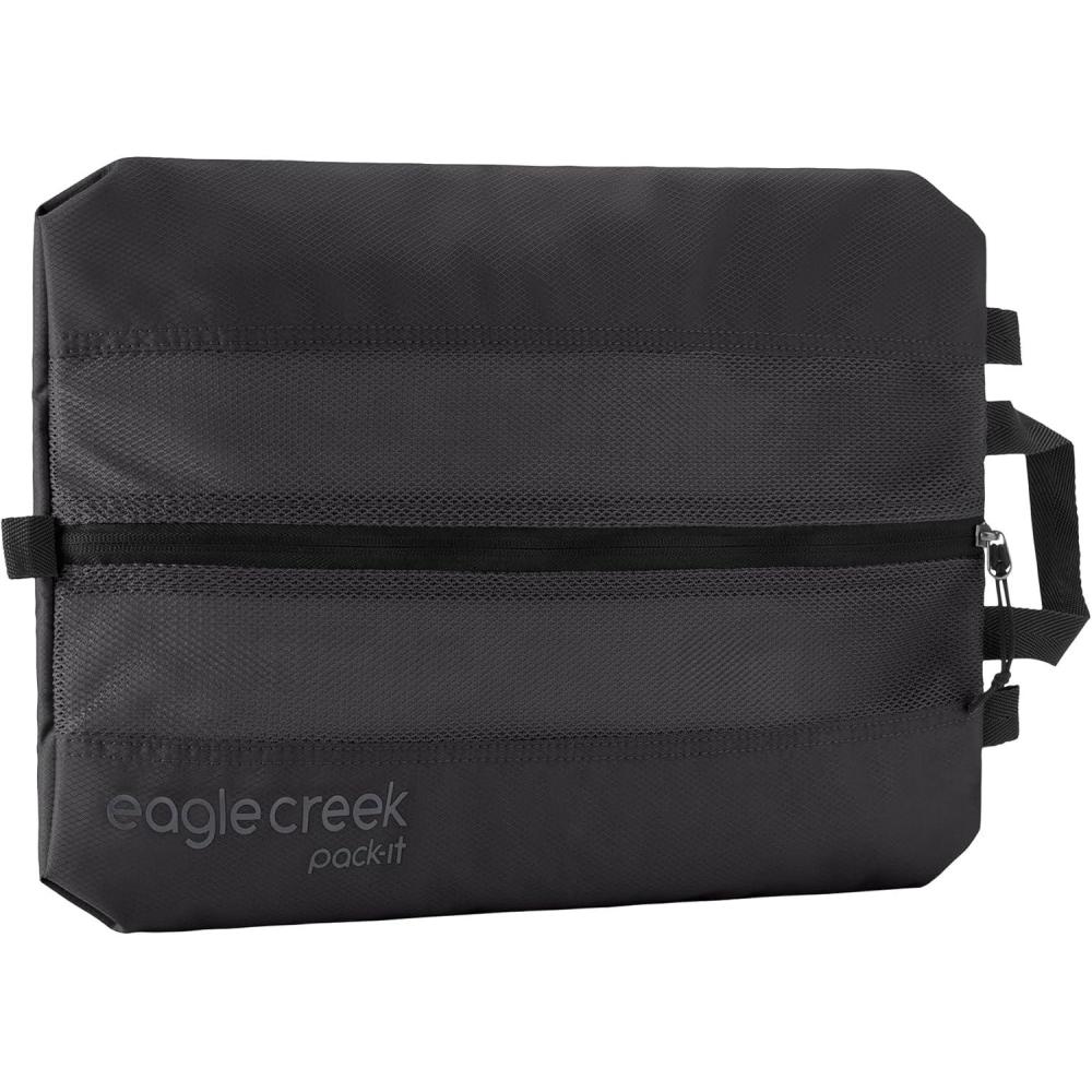 imageEagle Creek PackIt Reveal Shoe Sack  Breathable Shoe Storage Sack for Optimizing Luggage Space  QuickDrying Material  Lightweight  Washable  Ventilated  Black