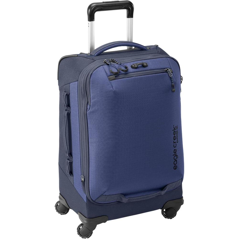 imageeagle creek Expanse 4Wheel 22quot CarryOn Luggage  Rolling FourWheel CarryOn Luggage for Easy Travel  Lockable Zippers  Expandable Main Compartment  Telescoping Handles  Pilot BlueBlue
