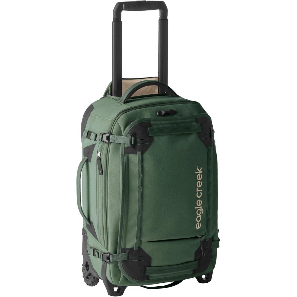 imageeagle creek Gear Warrior XE 2Wheel Convertible CarryOn Luggage for Travel Essentials  Heavy Duty Wheels  Lockable Zippers  Interior Laptop Sleeve  Black  2175Jungle Green