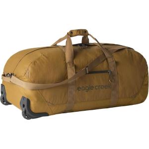Eagle Creek No Matter What Rolling Duffel – Durable Rolling Bag for Travel – Adjustable Shoulder Strap – Heavy Duty Wheels – Lockable Zippers – Multiple Carry Options – 110L – Atlantic Blue(Safari Brown)