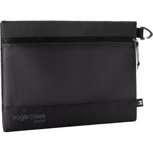 Eagle Creek Pack It Reveal Sack – Compact Storage Sack for Electronics & Small Accessories – Quick-Attachment Hook – Mesh Fabric Build – Zippered Travel Pouch – Quick-Dry Material – Blue Dawn(Black)