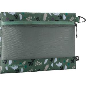 Eagle Creek Pack It Reveal Sack – Compact Storage Sack for Electronics & Small Accessories – Quick-Attachment Hook – Mesh Fabric Build – Zippered Travel Pouch – Quick-Dry Material – Blue Dawn(Roots and Shoots: Duck Green – Reveal)