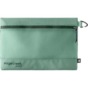 Eagle Creek Pack It Reveal Sack – Compact Storage Sack for Electronics & Small Accessories – Quick-Attachment Hook – Mesh Fabric Build – Zippered Travel Pouch – Quick-Dry Material – Blue Dawn(Willow Green)