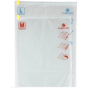 Eagle Creek Pack-It Compression Bags for Travel Set – Featuring One-Way Pressure Valve & Zip – For Efficient Travel Bag Packing – Water Resistant – Clear – Medium/Large