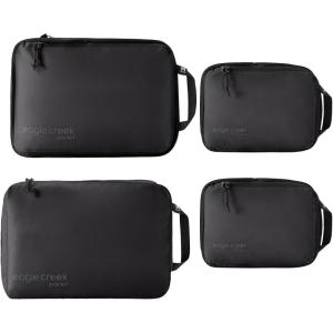 Eagle Creek Pack-It Isolate Carry-On Set – Compact Compression Cube Set for Optimizing Luggage Space – Convenient Top Handle – Internal Storage Divider – Water-Resistant – Washable – Black
