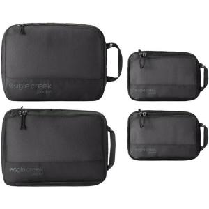 Eagle Creek Pack-It Isolate Carry-On Set – Compact Compression Cube Set for Optimizing Luggage Space – Convenient Top Handle – Internal Storage Divider – Water-Resistant – Washable – Blue Dawn(Black)