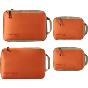 Eagle Creek Pack-It Isolate Carry-On Set – Compact Compression Cube Set for Optimizing Luggage Space – Convenient Top Handle – Internal Storage Divider – Water-Resistant – Washable – Mandarin