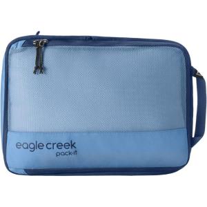 Eagle Creek Pack-It Isolate Compression Cube – Lightweight Compression Cube for Optimizing Luggage Space – Easy-Grab Zipper – Convenient Top Handle – Recycled Materials – Medium(Blue Dawn – Reveal (New))