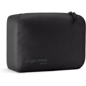 Eagle Creek Pack-It Isolate Cube – Lightweight Clothes Packing Cube for Maximizing Luggage Space – Angled Zippered Opening – Convenient Top Handle – Water-Resistant – Small – Mandarin(Black)