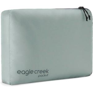 Eagle Creek Pack-It Isolate Cube – Lightweight Clothes Packing Cube for Maximizing Luggage Space – Angled Zippered Opening – Convenient Top Handle – Water-Resistant – Medium – Blue Dawn(Storm Grey)