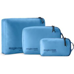 Eagle Creek Pack-It Isolate Cube Set – Packing Cubes for Stackable Storage – Convenient Top Handle – Easy Grab Zipper Pull – Blue Dawn – XS/S/M – 3(Blue Dawn)