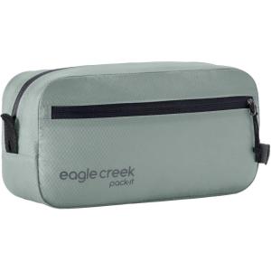 Eagle Creek Pack-It Isolate Quick Trip – Compact Travel Toiletry Bag for Optimizing Luggage Space – Lightweight – Water-Resistant – Easy-Grab Zipper – Sustainable Materials – Small -Blue Dawn(Grey)