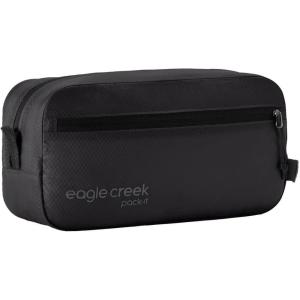 Eagle Creek Pack-It Isolate Quick Trip – Compact Travel Toiletry Bag for Optimizing Luggage Space – Lightweight – Water-Resistant – Easy-Grab Zipper – Sustainable Materials – Small -Blue Dawn(Black – Isolate (New))