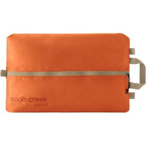 Eagle Creek Pack-It Isolate Shoe Sack – Breathable Shoe Sack for Travel – Lightweight & Portable – Washable – Water-Resistant – Easy-Grab Zipper – Top Handle – Mandarin