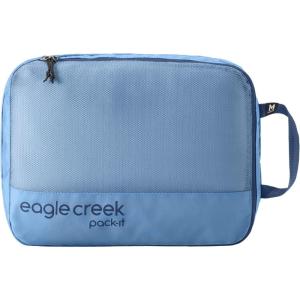 Eagle Creek Pack-It Reveal Clean/Dirty Cube M – Water-Resistant Dual Compartment Packing Cube With Internal Divider for Clean & Dirty Clothes – Travel Essentials – Mandarin(Blue Dawn)