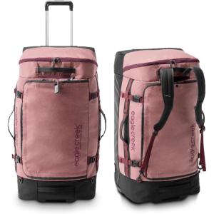 eagle creek Cargo Hauler XT 90L Rolling Duffle Bag with Wheels, Telescoping Handle and Stowable Backpack Straps, Lockable U-Lid & Quick-Access Pocket, Earth Red – 29″