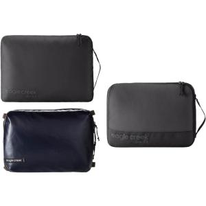 Eagle Creek Pack-It Mixed Cube M/M/M Set – Isolate Cube, Reveal Cube, & Gear Cube – Durable Angled-Zipper Compression Packing Cubes – Travel Essentials – Rush Blue/Blue Dawn(Black)